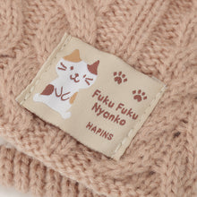 ふくふくにゃんこ 裏ボアケーブルネックウォーマー