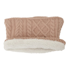 ふくふくにゃんこ 裏ボアケーブルネックウォーマー