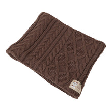 ふくふくにゃんこ 裏ボアケーブルネックウォーマー