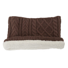 ふくふくにゃんこ 裏ボアケーブルネックウォーマー