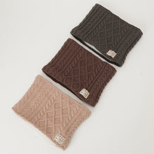 ふくふくにゃんこ 裏ボアケーブルネックウォーマー