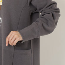 ふくふくにゃんこ プリントスウェットワンピース