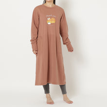 ふくふくにゃんこ プリントスウェットワンピース