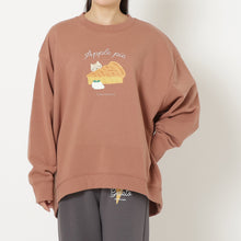 ふくふくにゃんこ プリントスウェットワイドトレーナー