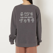 ふくふくにゃんこ プリントスウェットトレーナー