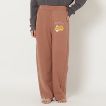 ふくふくにゃんこ プリントスウェットストレートパンツ