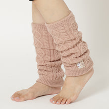 ふくふくにゃんこ 裏ボアケーブルレッグウォーマー