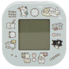 ふくふくにゃんこ デジタル回転クロック ver.③
