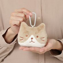 ふくふくにゃんこ ブラウンフェイスポーチ