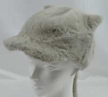 しっぽ付き猫耳ファーキャップ