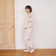 ふくふくにゃんこ フランネル被りパジャマ