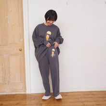 ふくふくにゃんこ プリントスウェットストレートパンツ