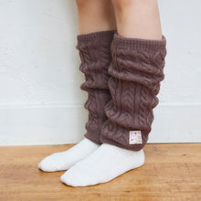 ふくふくにゃんこ 裏ボアケーブルレッグウォーマー