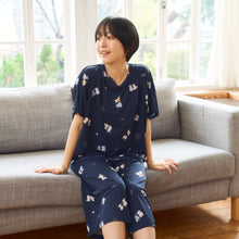 ふくふくにゃんこ ひんにゃり七分丈パンツL