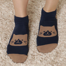 ふくふくにゃんこ シンプルスニーカーソックス