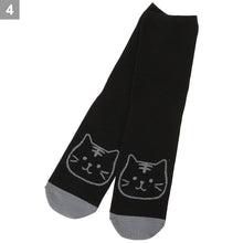 ふくふくにゃんこ シンプルクルーソックス