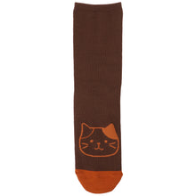 ふくふくにゃんこ シンプルクルーソックス