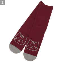 ふくふくにゃんこ シンプルクルーソックス