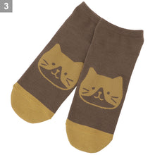 ふくふくにゃんこ シンプルスニーカーソックス