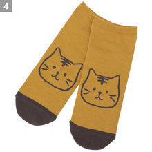 ふくふくにゃんこ シンプルスニーカーソックス