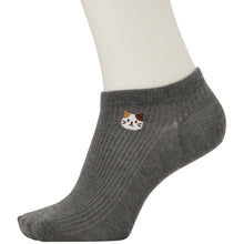 ふくふくにゃんこ リブショートソックス