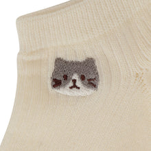 ふくふくにゃんこ リブショートソックス