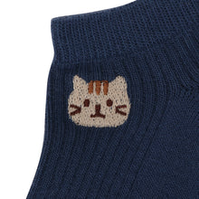 ふくふくにゃんこ リブショートソックス