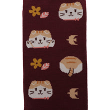 ふくふくにゃんこ 総柄スニーカーソックス