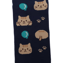 ふくふくにゃんこ 総柄スニーカーソックス