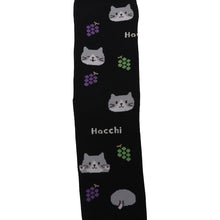 ふくふくにゃんこ 総柄ロークルーソックス