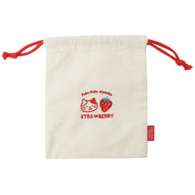 ふくふくにゃんこ いちご巾着ポーチ