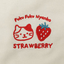 ふくふくにゃんこ いちご巾着ポーチ