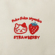 ふくふくにゃんこ いちごリール付きパスケース