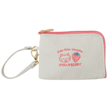 ふくふくにゃんこ いちごリール付きパスケース