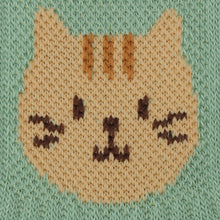 ふくふくにゃんこ レイヤードクルーソックス