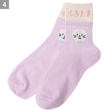 ふくふくにゃんこ レイヤードクルーソックス