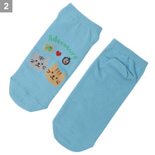 ふくふくにゃんこ サファリスニーカーソックス