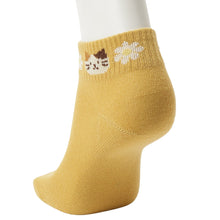 ふくふくにゃんこ リッチェル花柄ショートソックス
