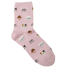 ふくふくにゃんこ サファリクルーソックス