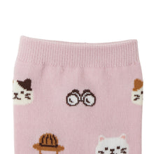 ふくふくにゃんこ サファリクルーソックス