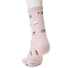 ふくふくにゃんこ サファリクルーソックス