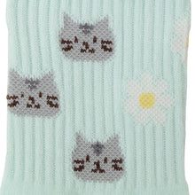 ふくふくにゃんこ リッチェル花柄クルーソックス