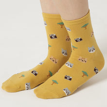 ふくふくにゃんこ サファリクルーソックス