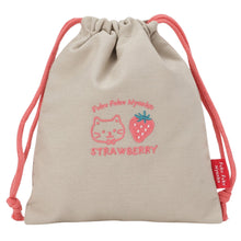 ふくふくにゃんこ いちご巾着ポーチ