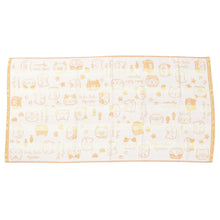 ふくふくにゃんこ フェイス無撚糸バスタオル