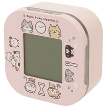 ふくふくにゃんこ デジタル回転クロック ver.①
