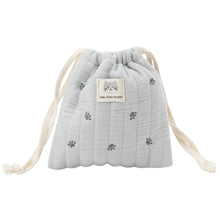 ふくふくにゃんこ コットン巾着ポーチ