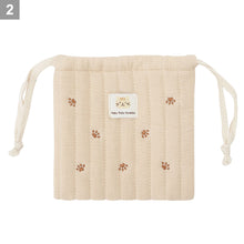 ふくふくにゃんこ コットン巾着ポーチ