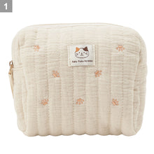 ふくふくにゃんこ コットンスクエアポーチ