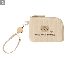 ふくふくにゃんこ コットンリール付きパスケース
